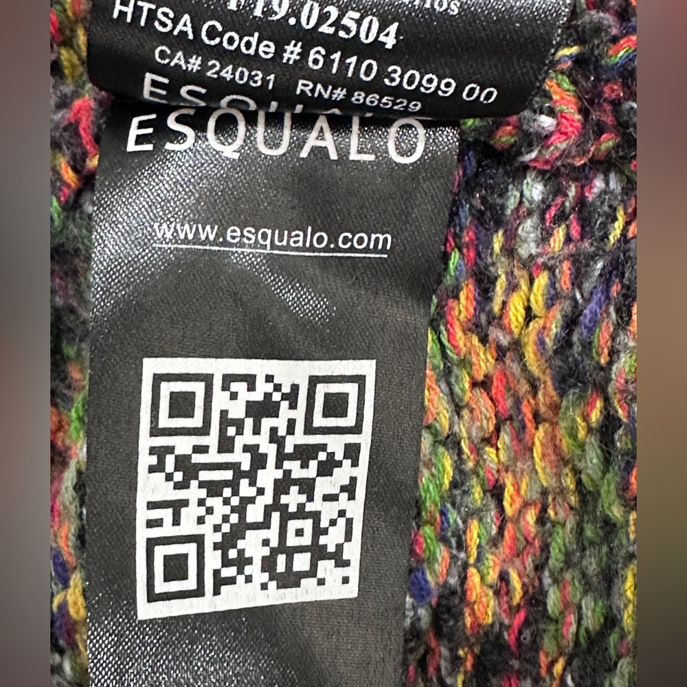 Esqualo Multicolor Knit Fringe Open Front Cardigan Sweater‎ Pockets M - Picture 12 of 12
